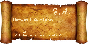 Harmati Adrienn névjegykártya
